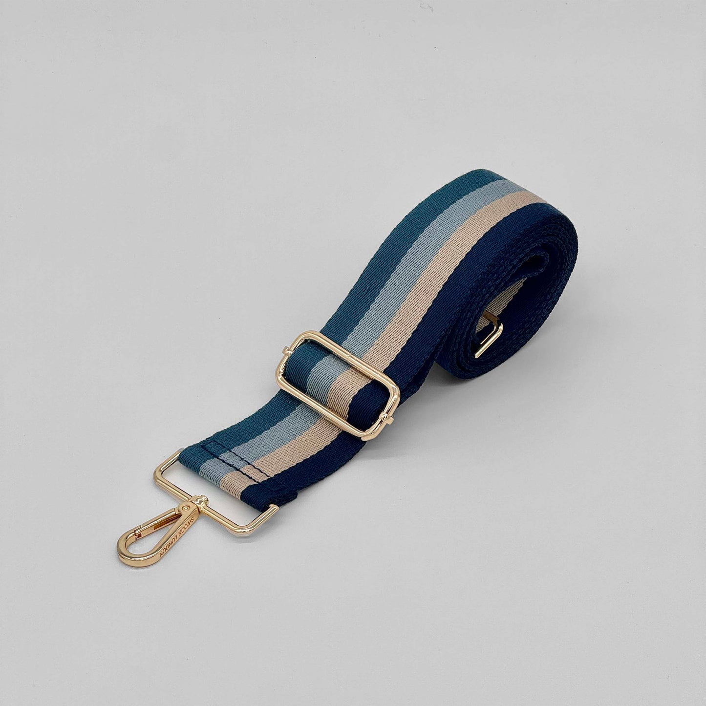Blue Tones Stripe Bag Strap - Swoon London