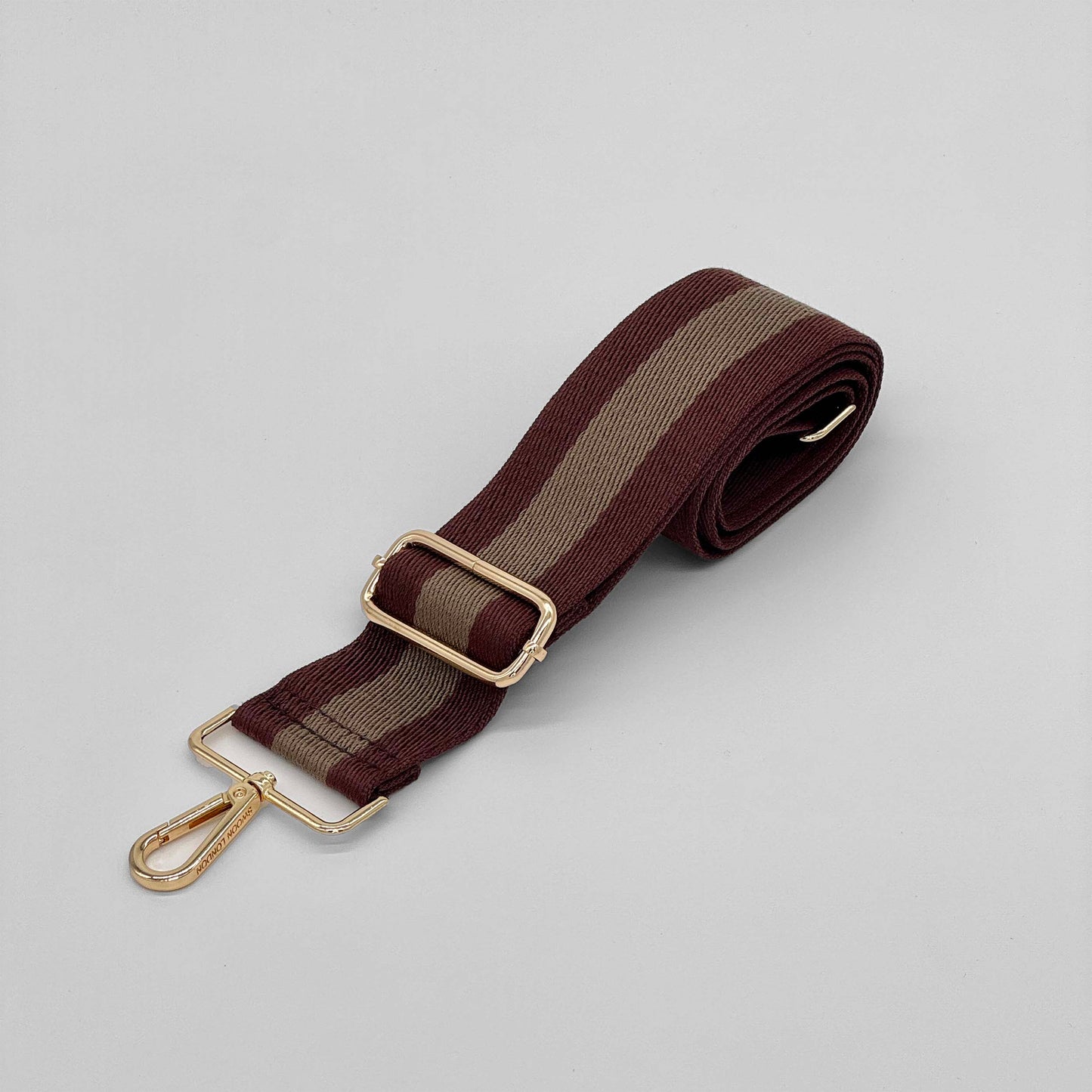 Brown Stripe Bag Strap - Swoon London