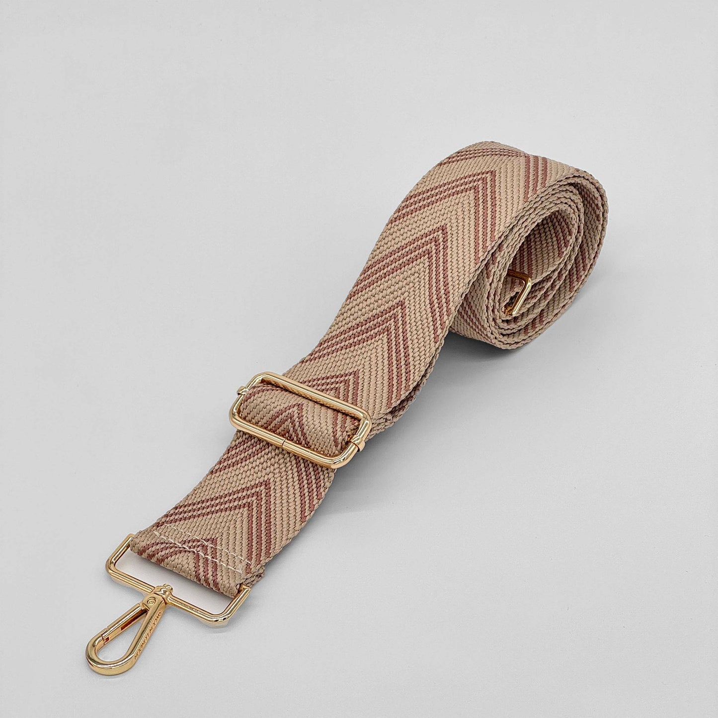 Dusky Rose Herringbone Bag Strap