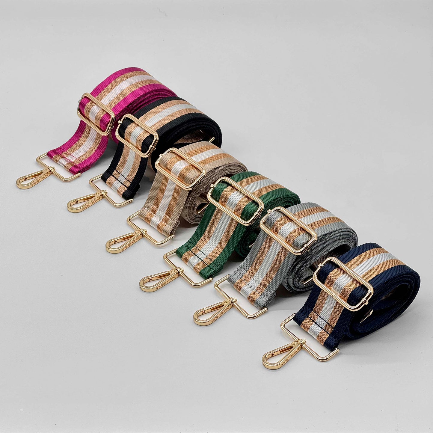 Metallic Stripe Straps - Swoon London