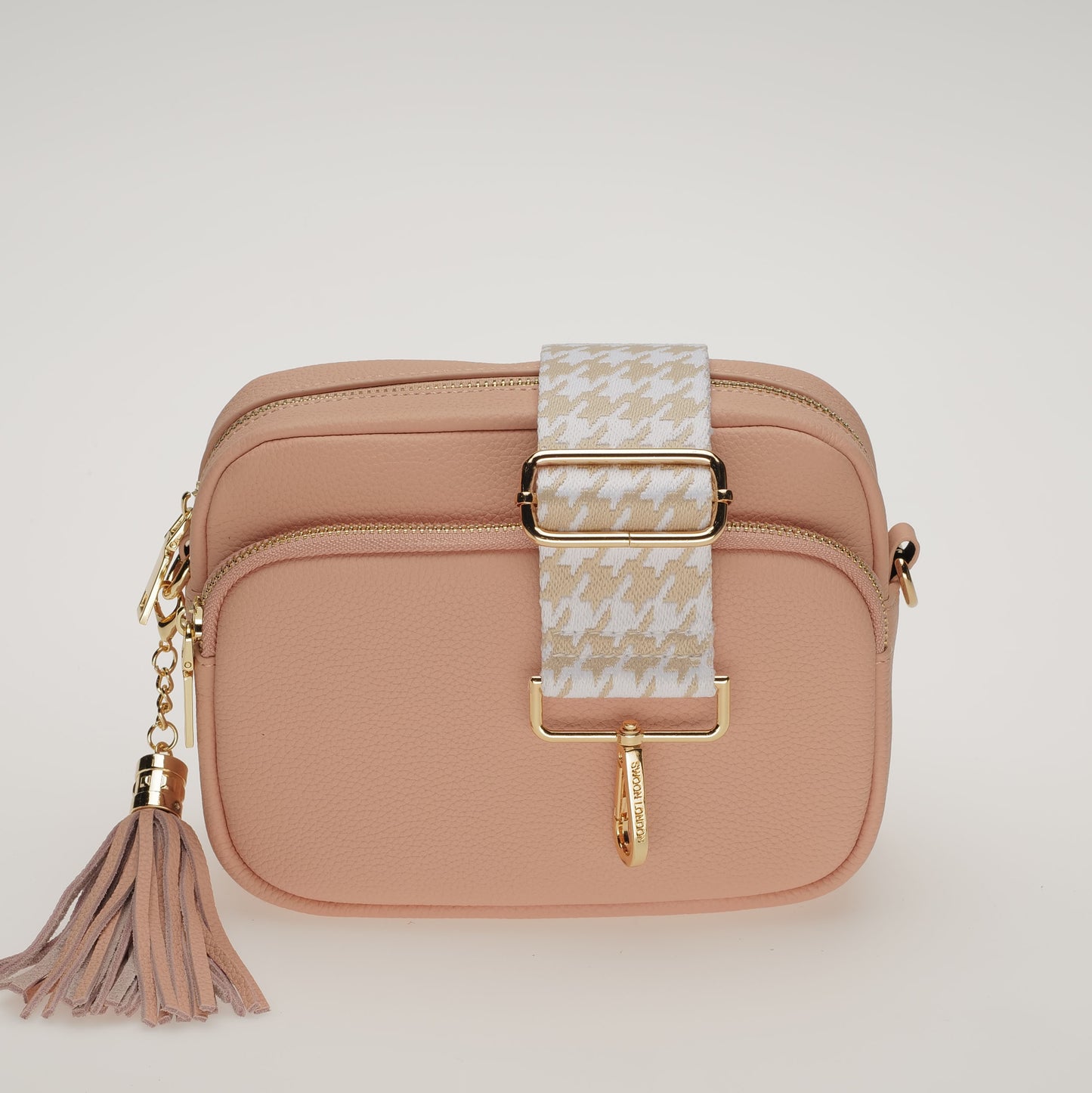 Beige Neutral Houndstooth Strap