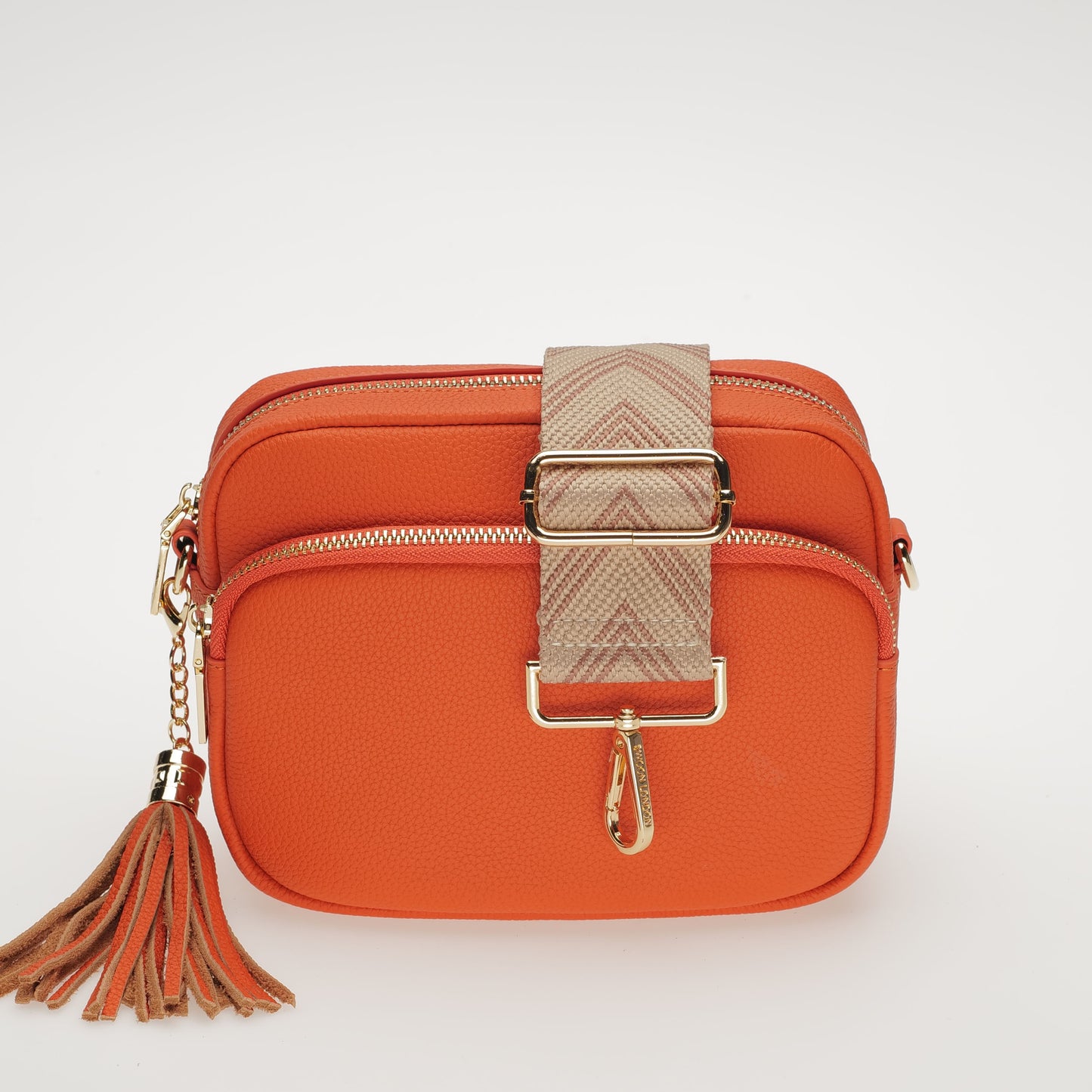 Dusky Rose Herringbone Bag Strap