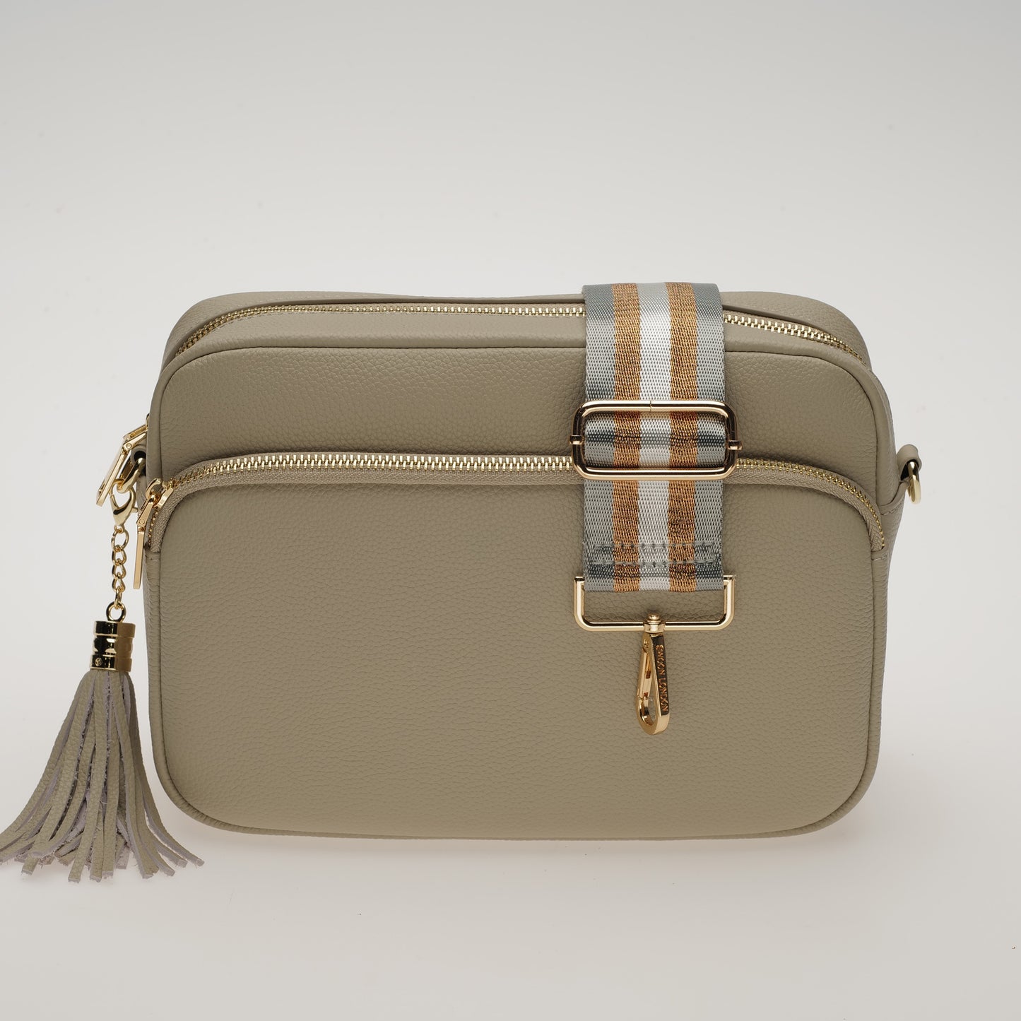 Grey & Gold Metallic Strap
