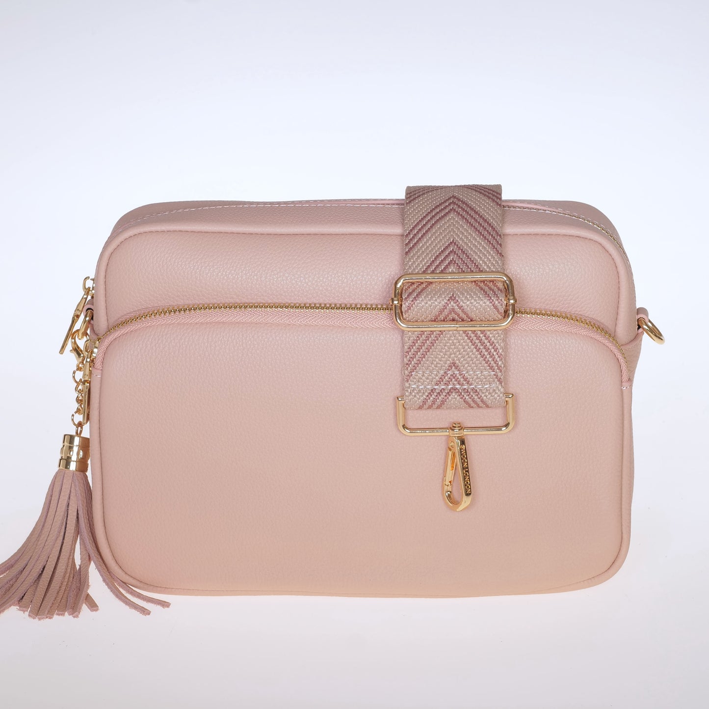Dusky Rose Herringbone Strap - Swoon London