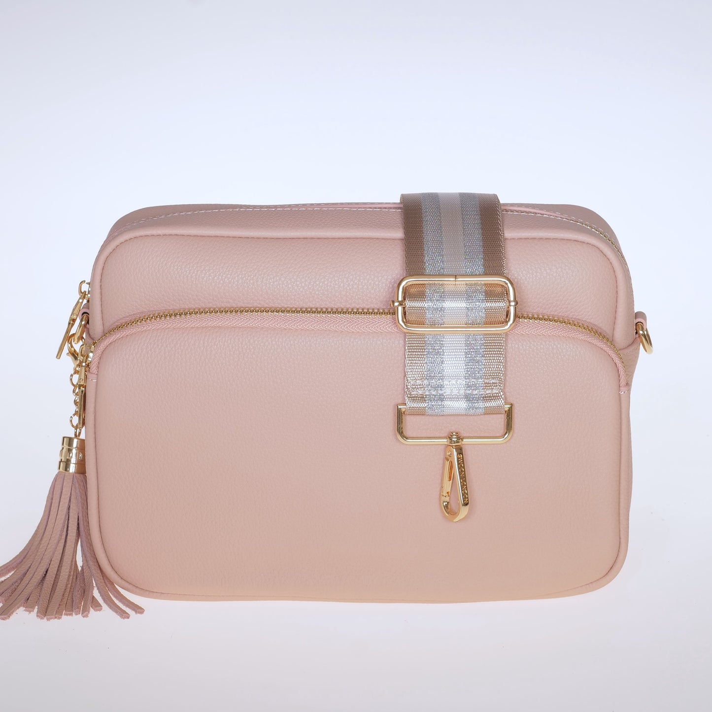 Stone & Silver Metallic Stripe Strap - Swoon London