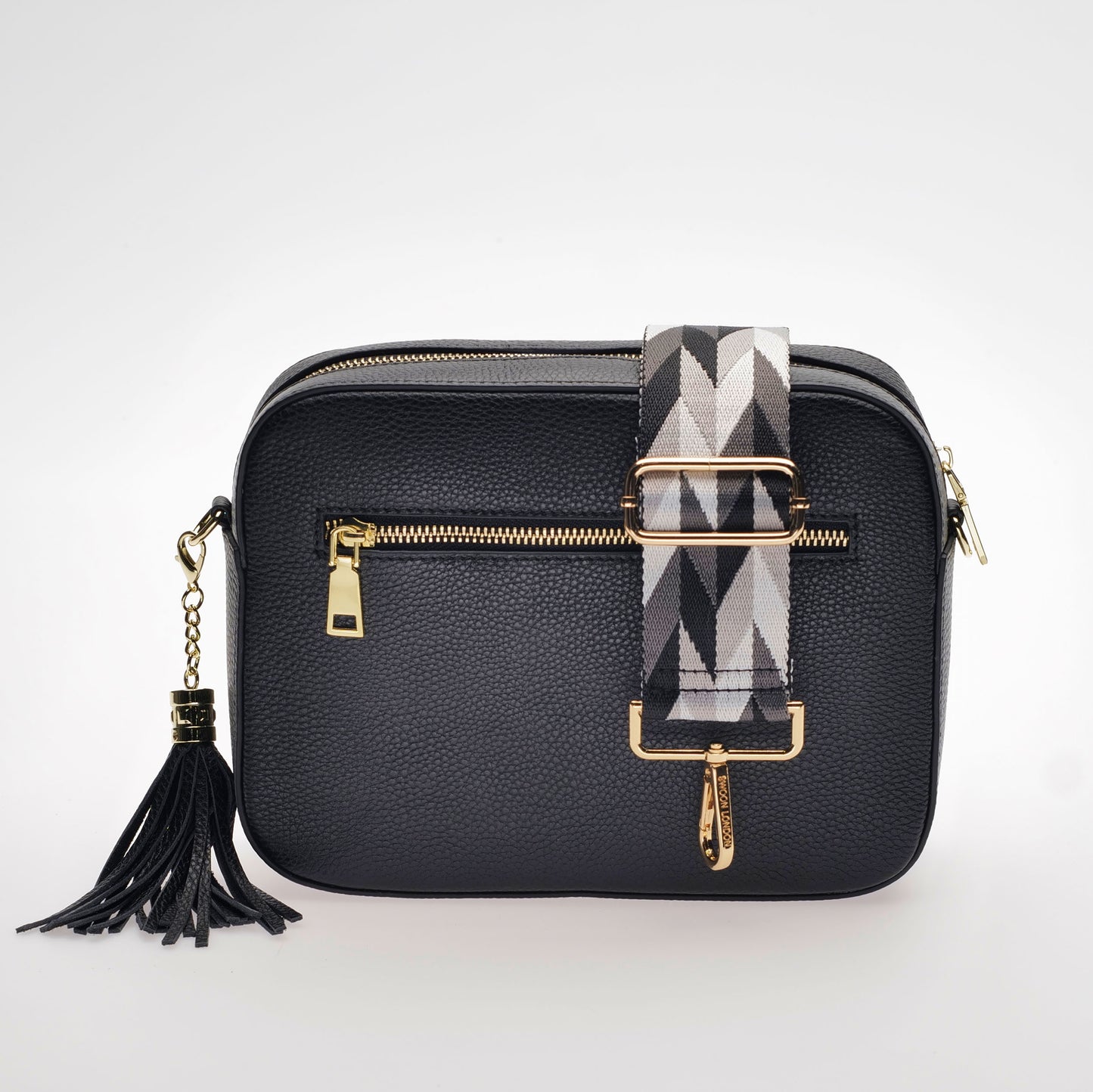 Grey Abstract Bag Strap by Swoon London