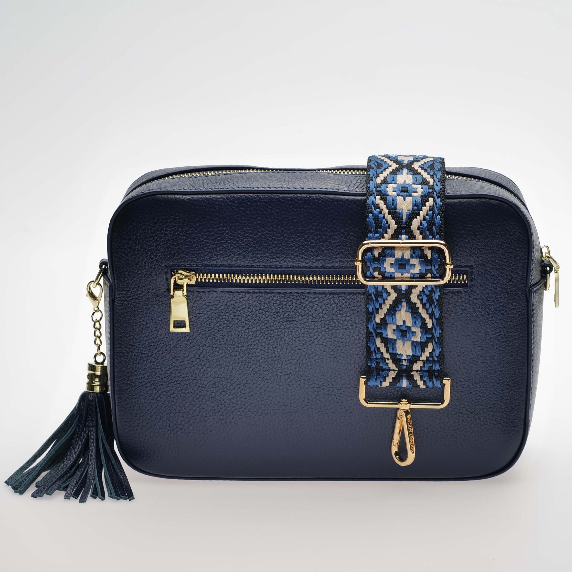 Blue Woven Aztec Strap by Swoon London