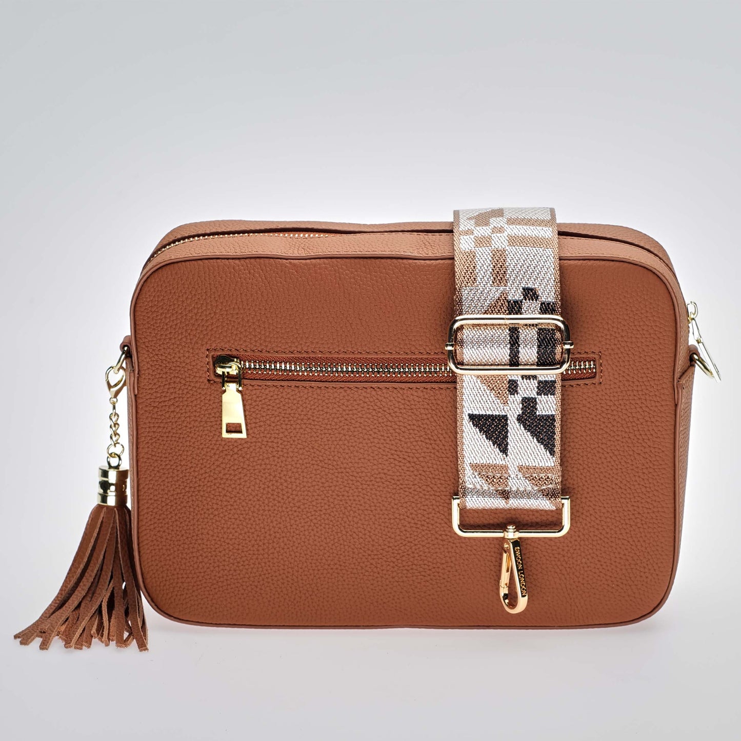 Stratford XL Leather Crossbody Bag in Tuscan Tan