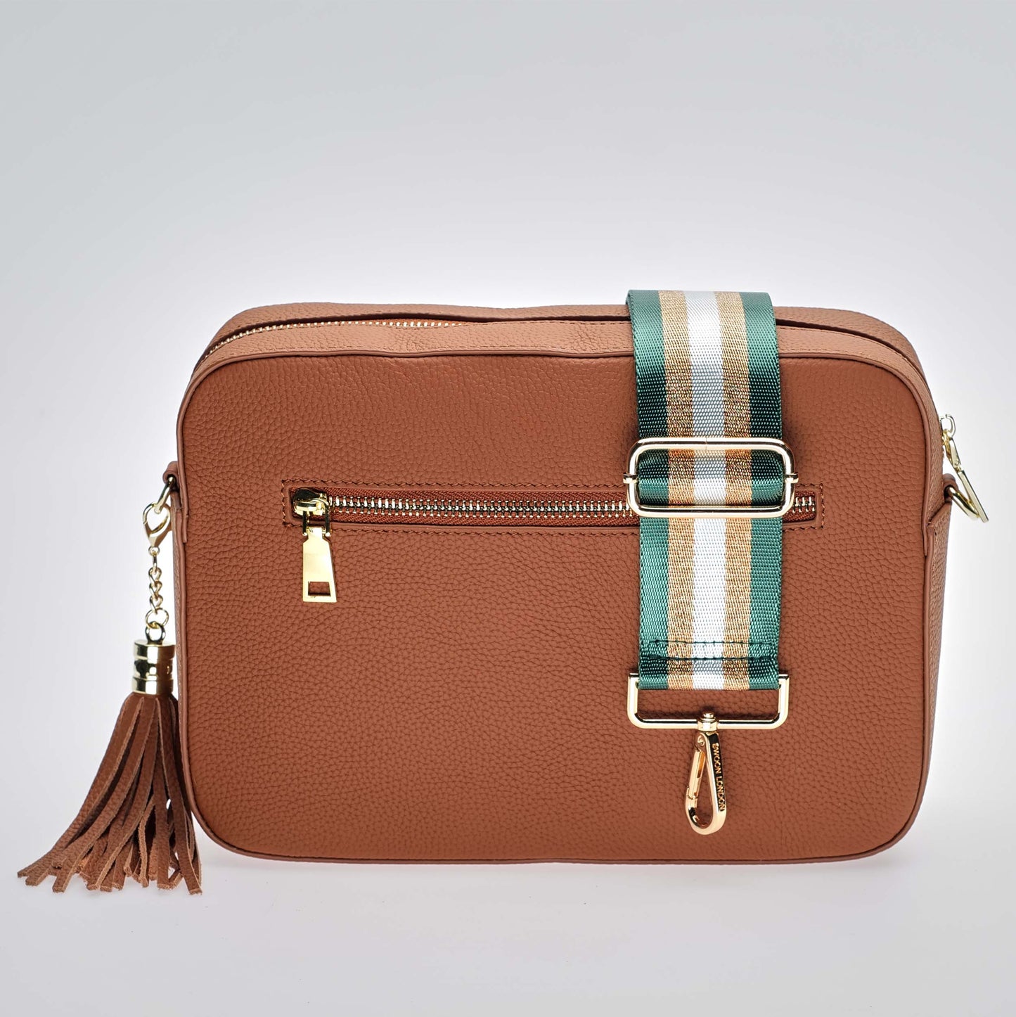 Stratford XL Leather Crossbody in Tuscan Tan