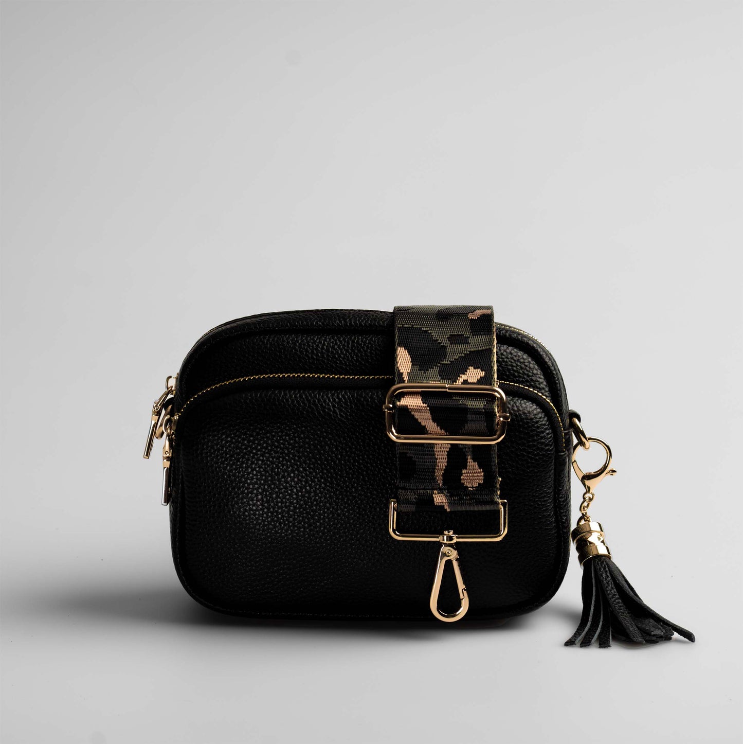Downton Crossbody Bag in Midnight Black - Swoon London