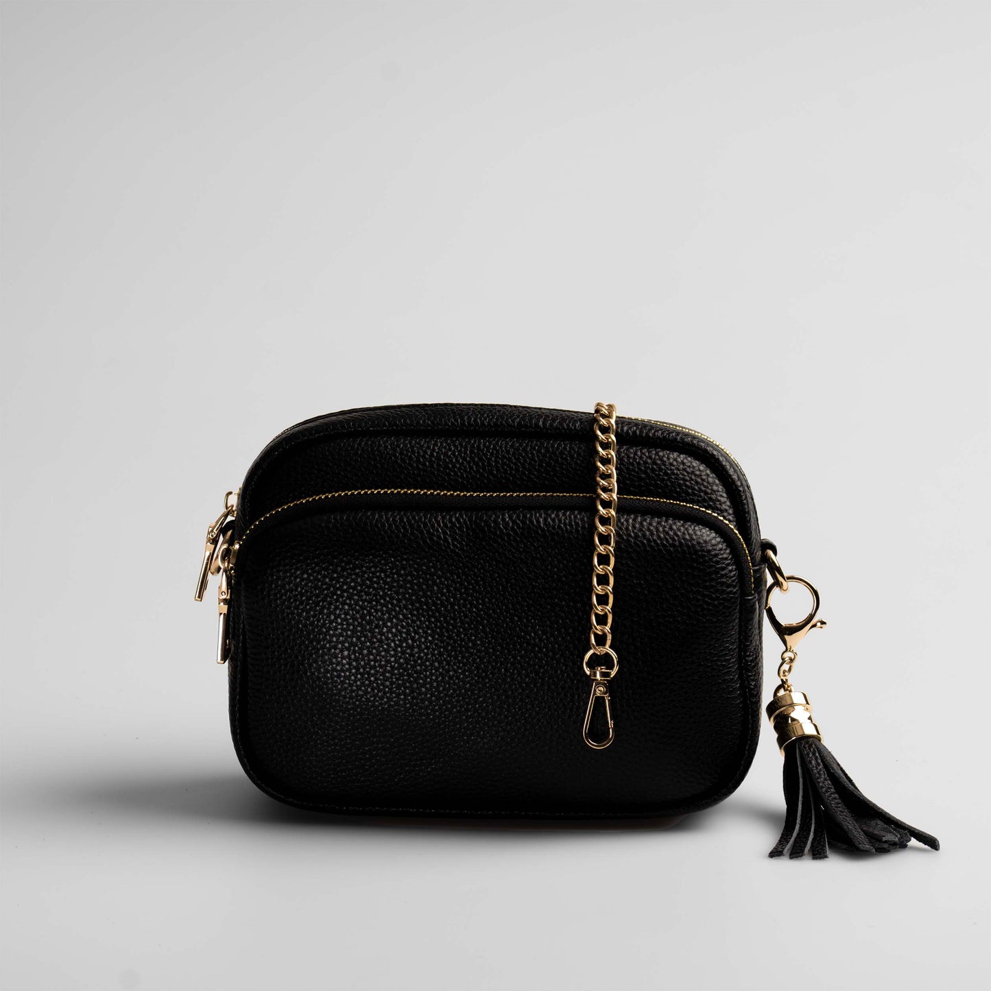 Downton Crossbody Bag in Midnight Black - Swoon London