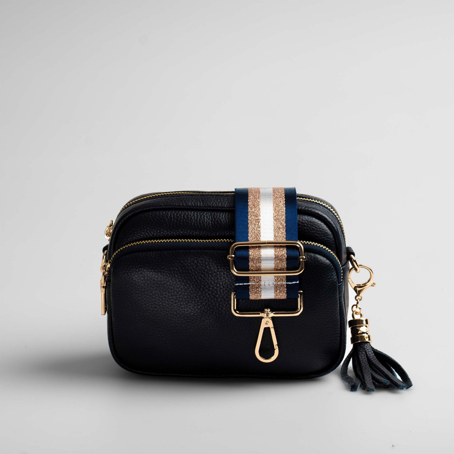 Downton Crossbody Bag in Dark Navy - Swoon London