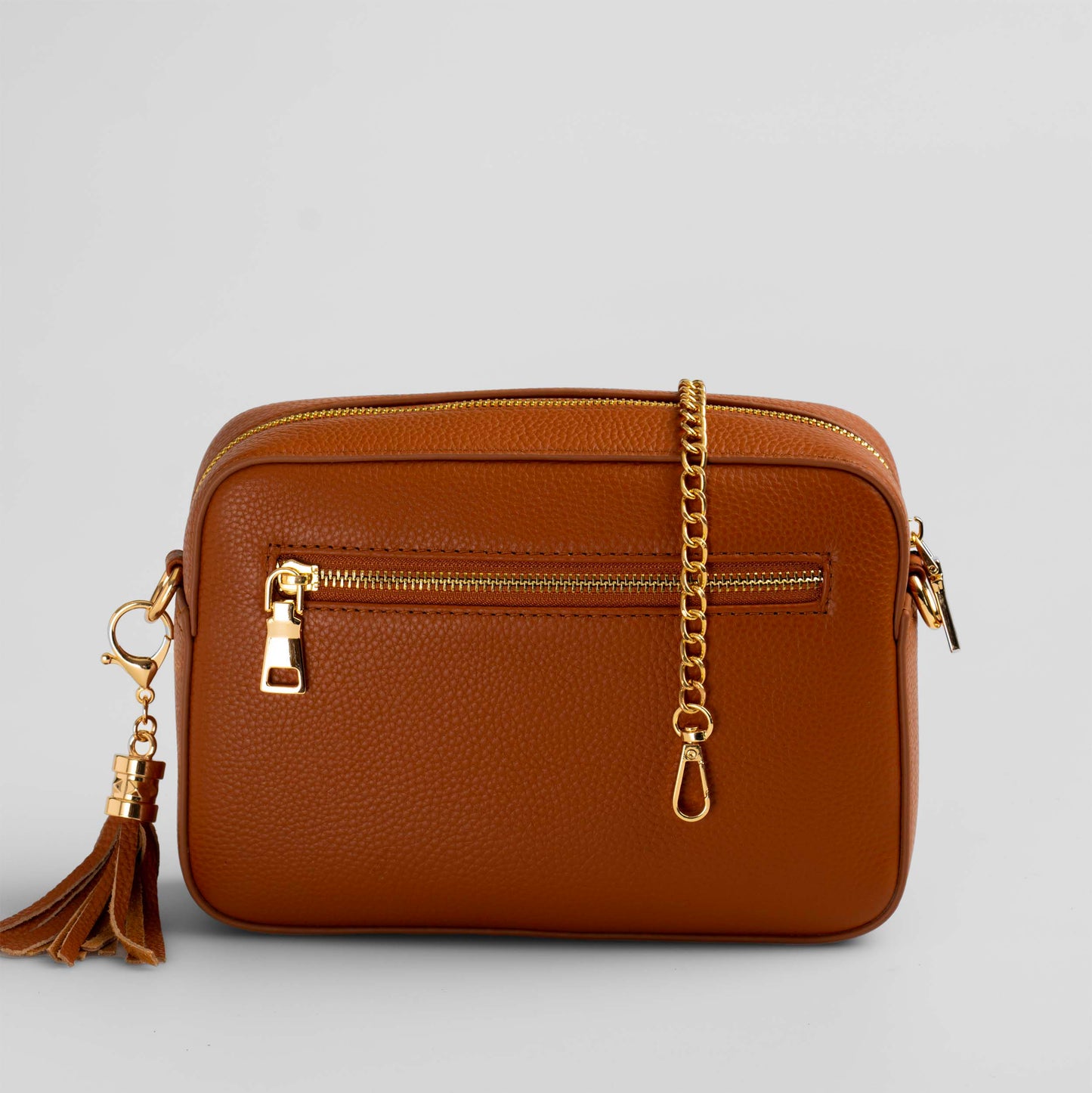 Stratford Crossbody Bag in Bronzed Tan - Swoon London