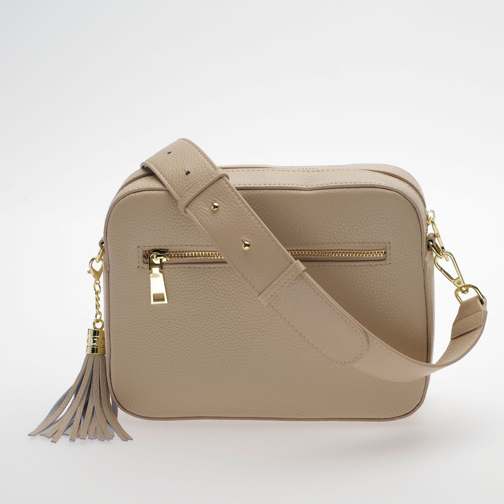 Stratford Crossbody Bag - Calma Stone with Matching Leather Strap