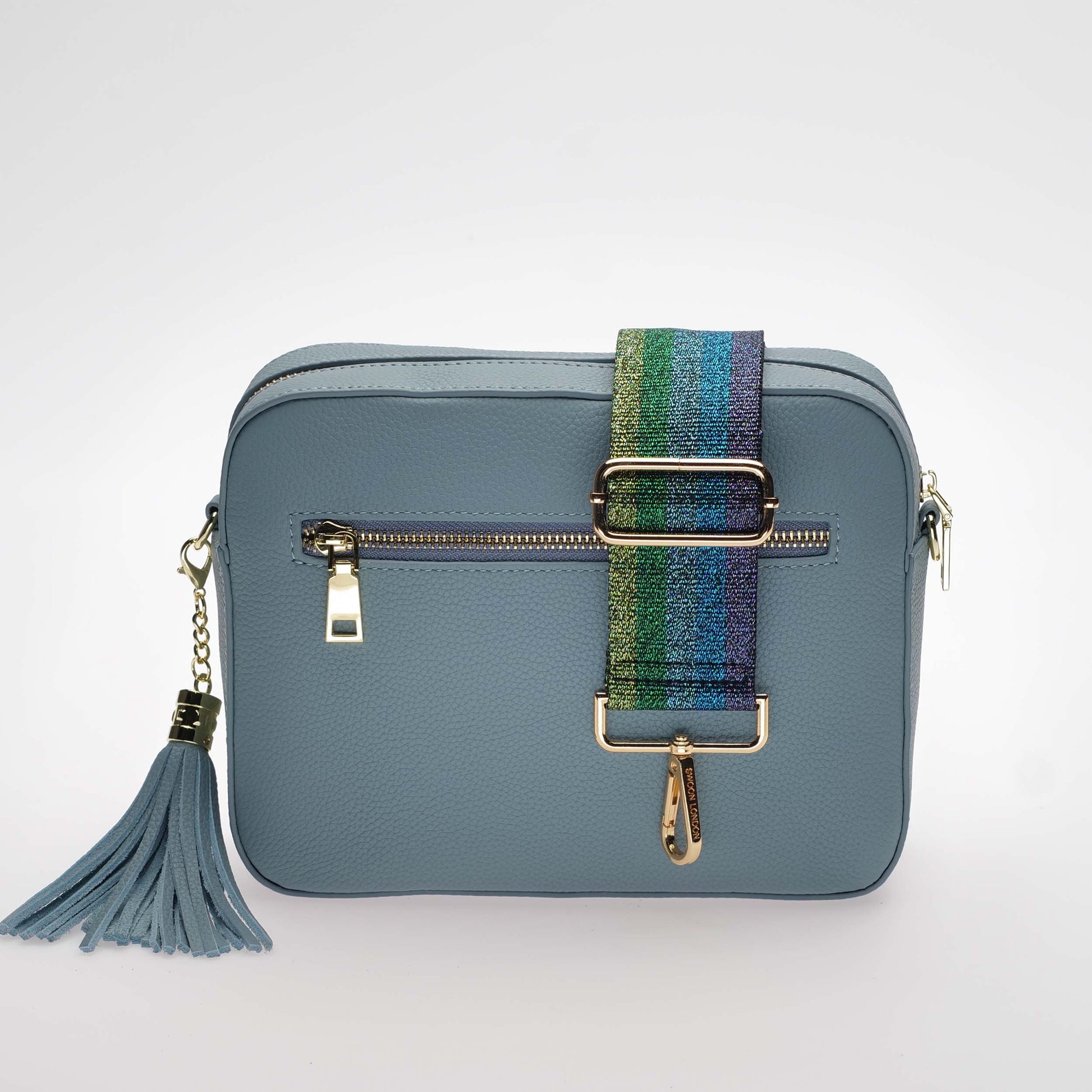 Blue Rainbow Metallic Strap by Swoon London
