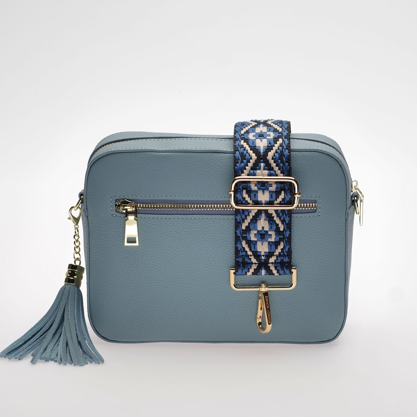 Stratford Leather Crossbody Bag in West Coast Blue