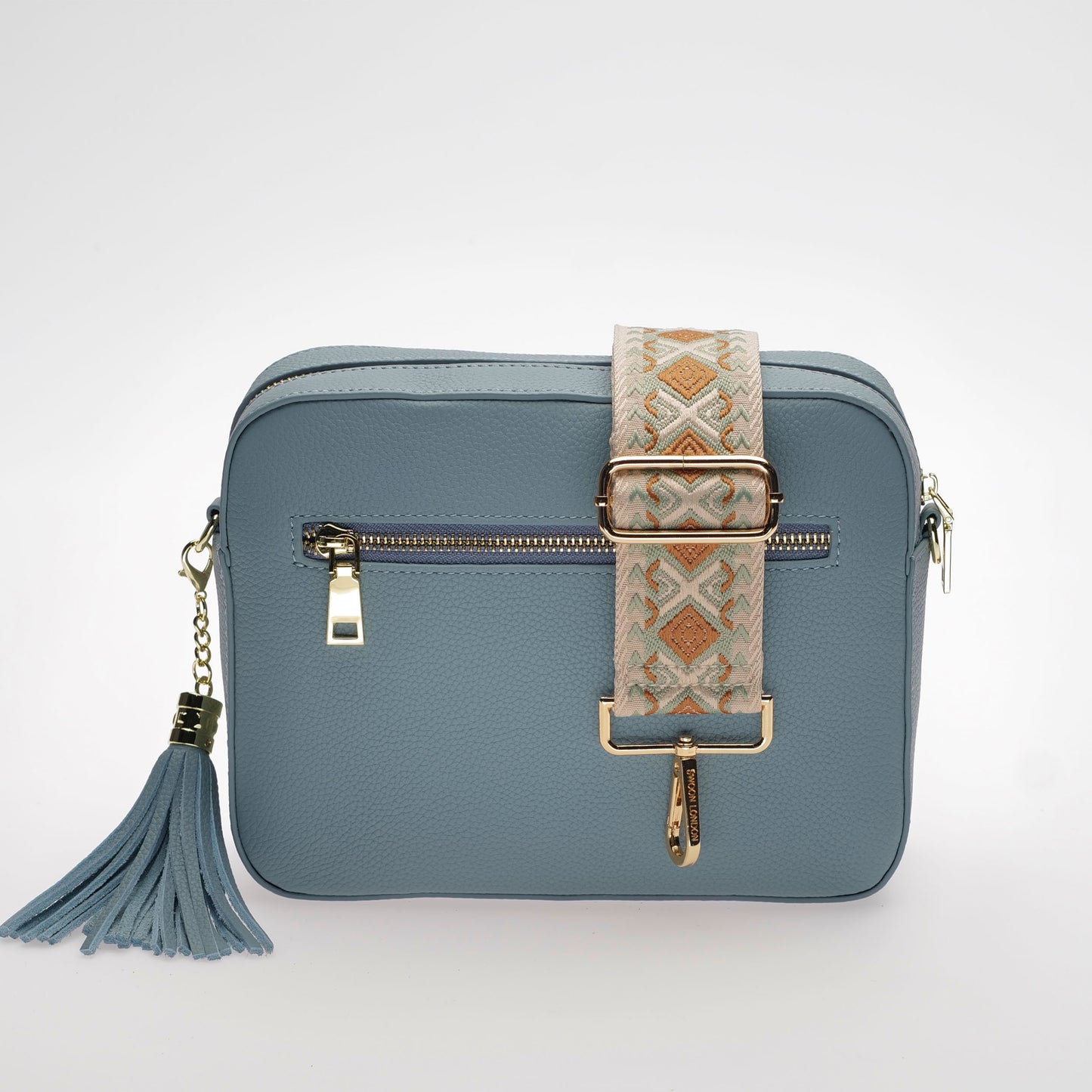 Stratford Leather Crossbody Bag in West Coast Blue