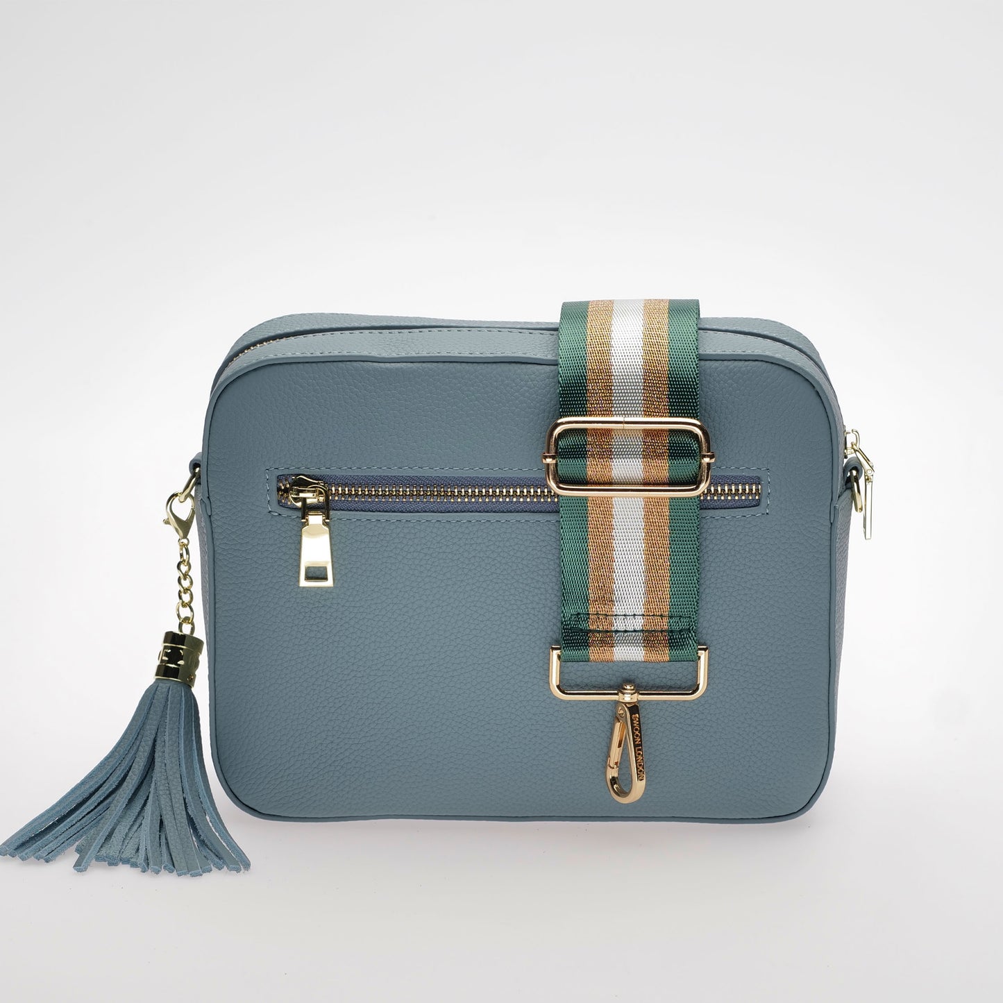 Stratford Leather Crossbody in West Coast Blue