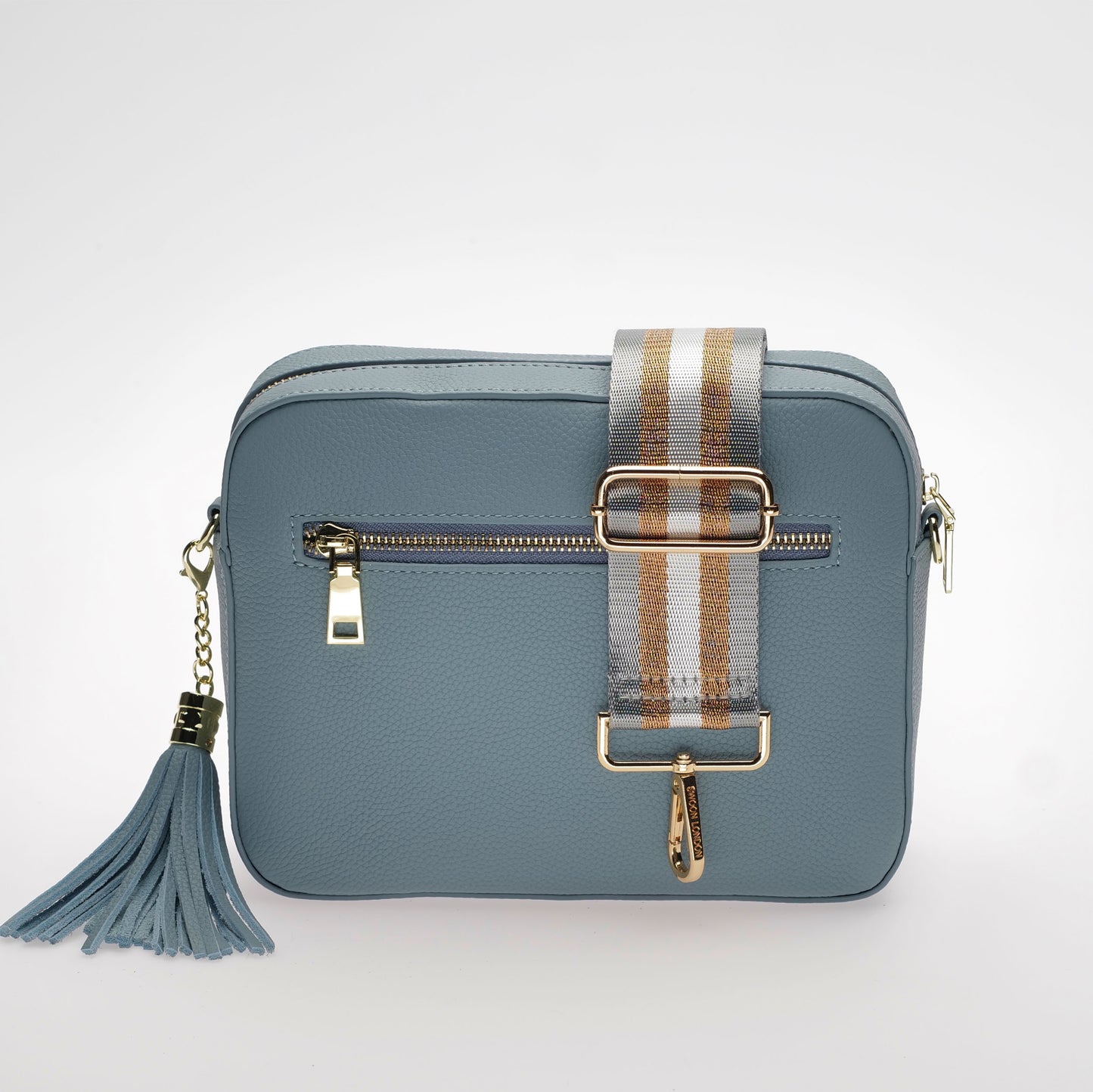 Stratford Leather Crossbody Bag in West Coast Blue