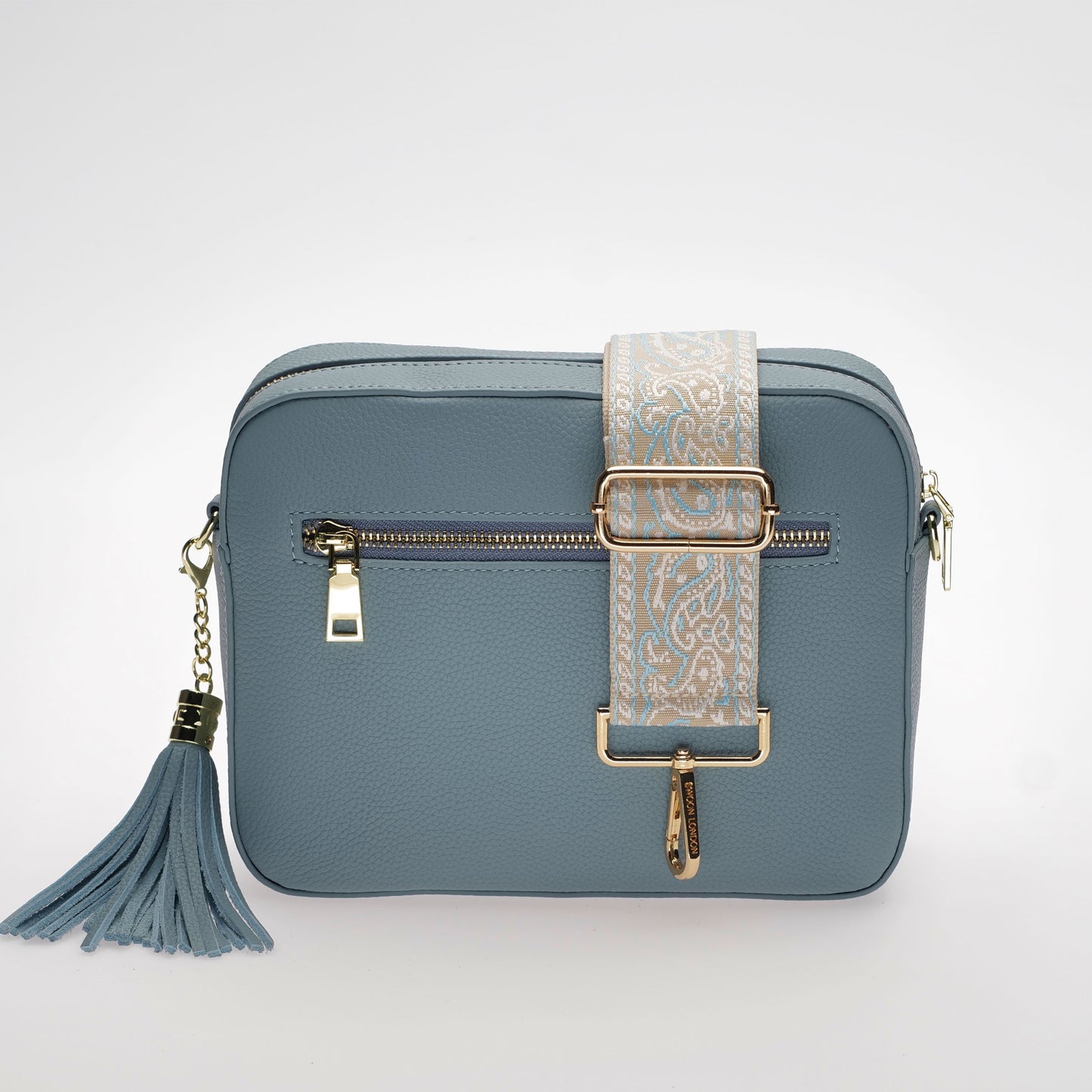 Stratford Leather Crossbody Bag in West Coast Blue