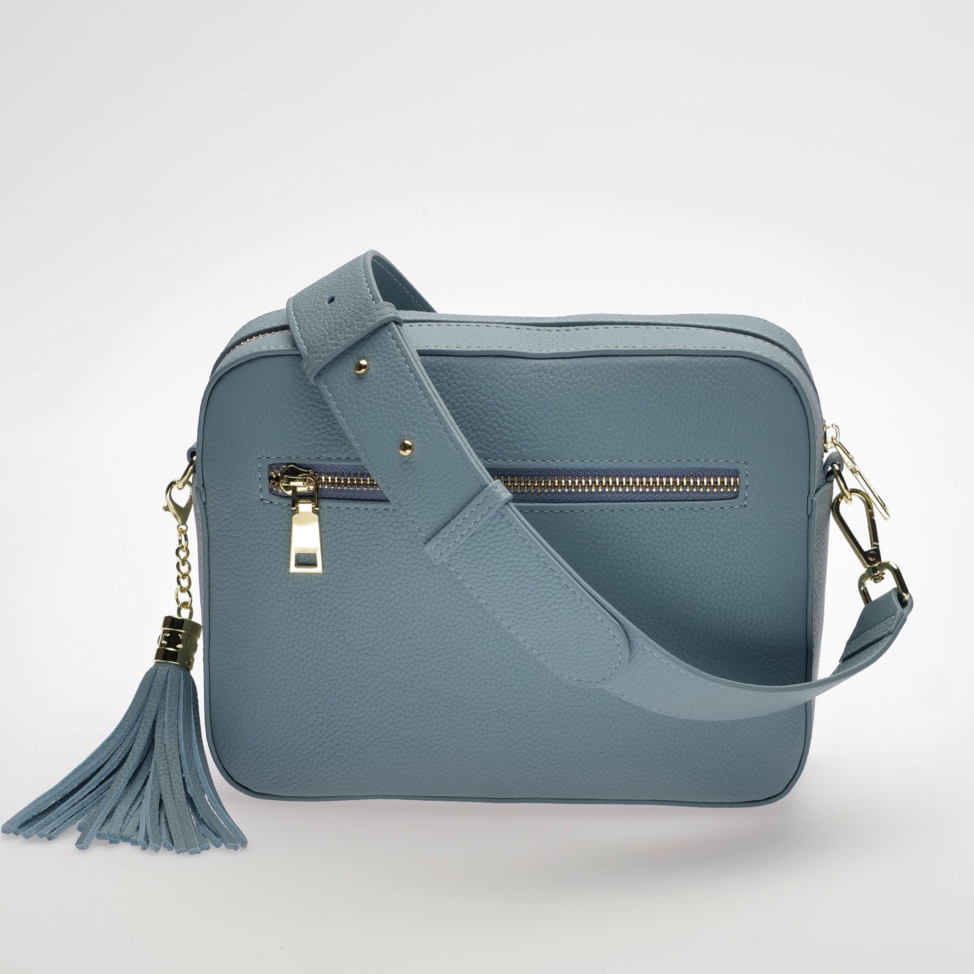 Stratford Crossbody Bag - West Coast Blue with Matching Leather Strap