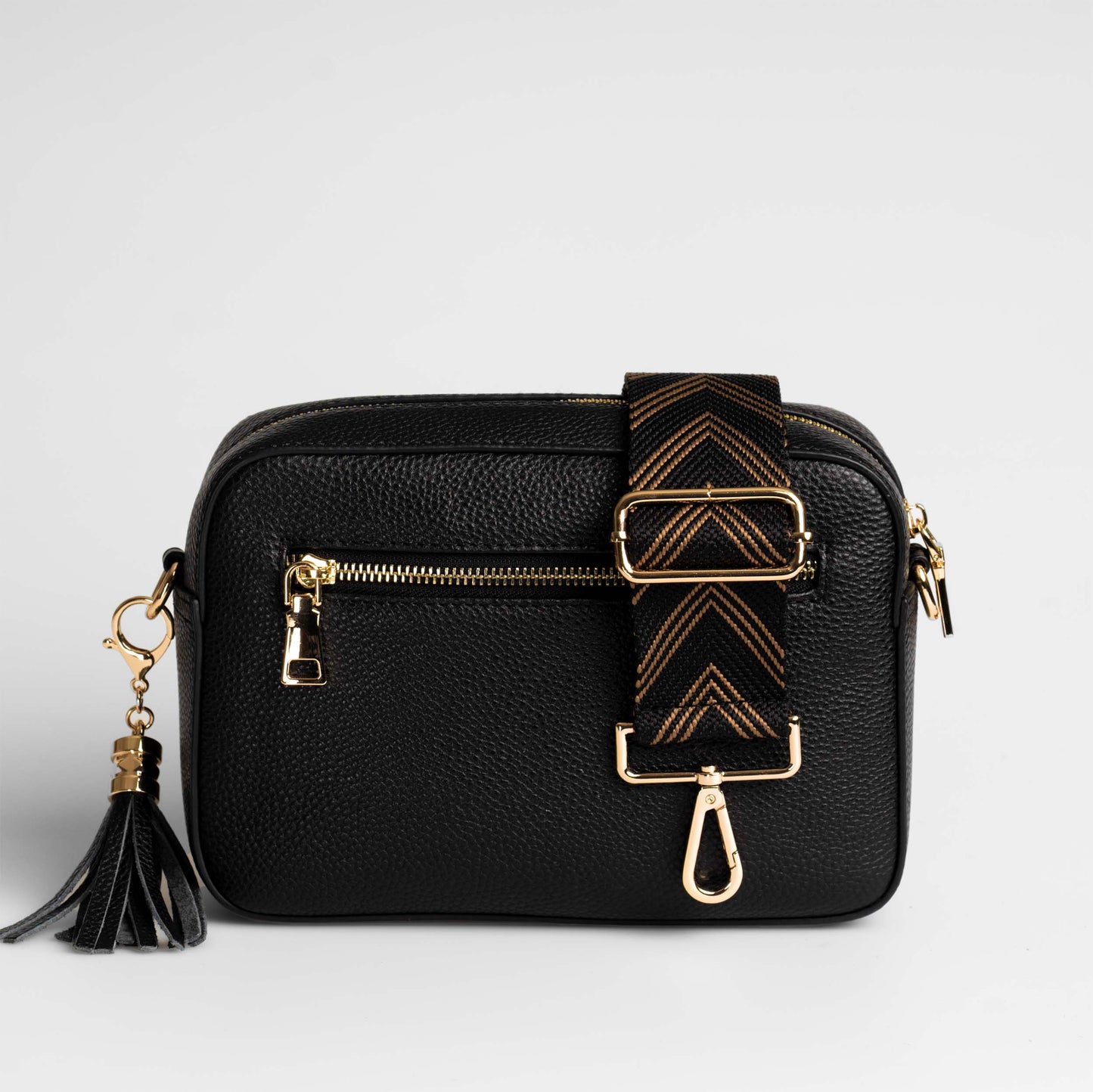 Stratford Crossbody Bag in Midnight Black - Swoon London