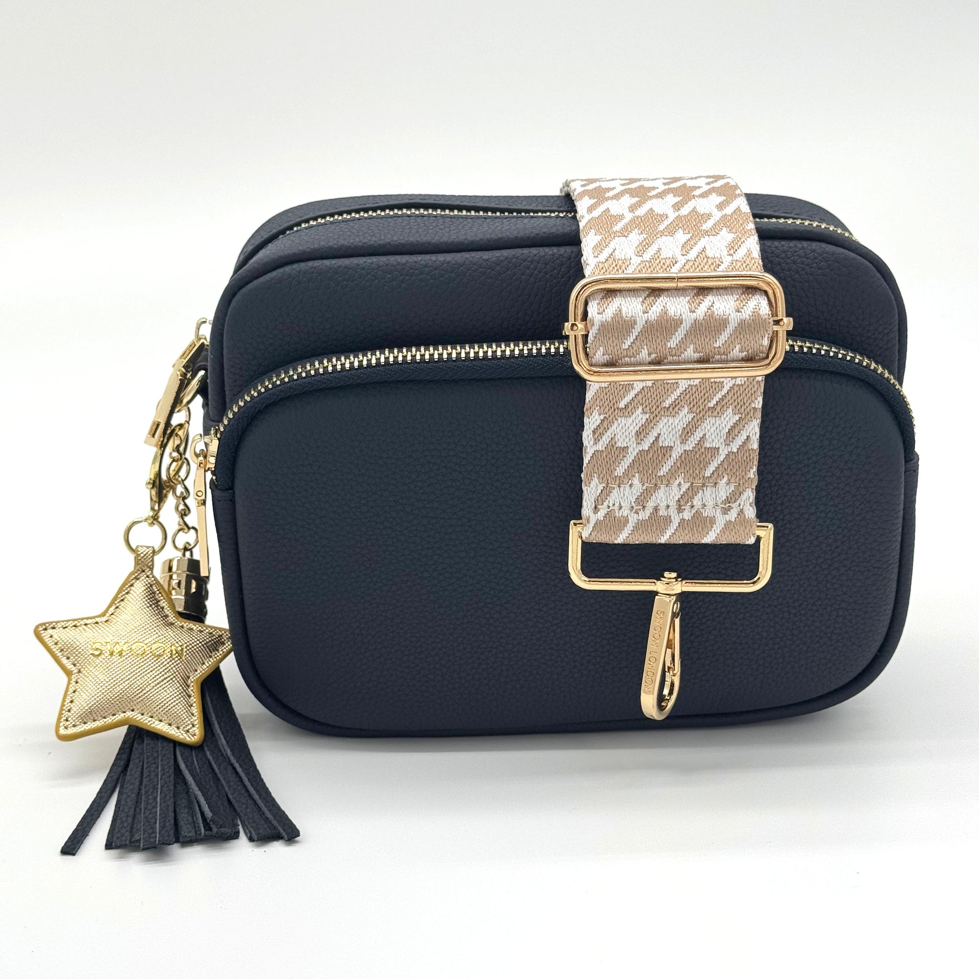 Dark Navy Downton Crossbody by Swoon London