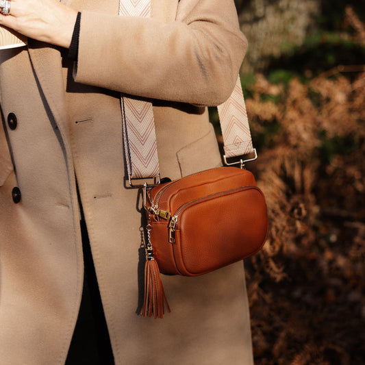 Downton Crossbody Bag - Bronzed Tan