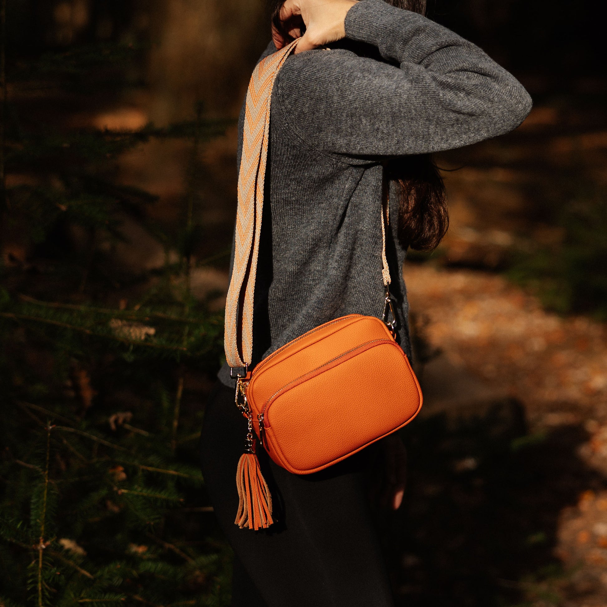 Downton Crossbody Bag - Sunset Orange