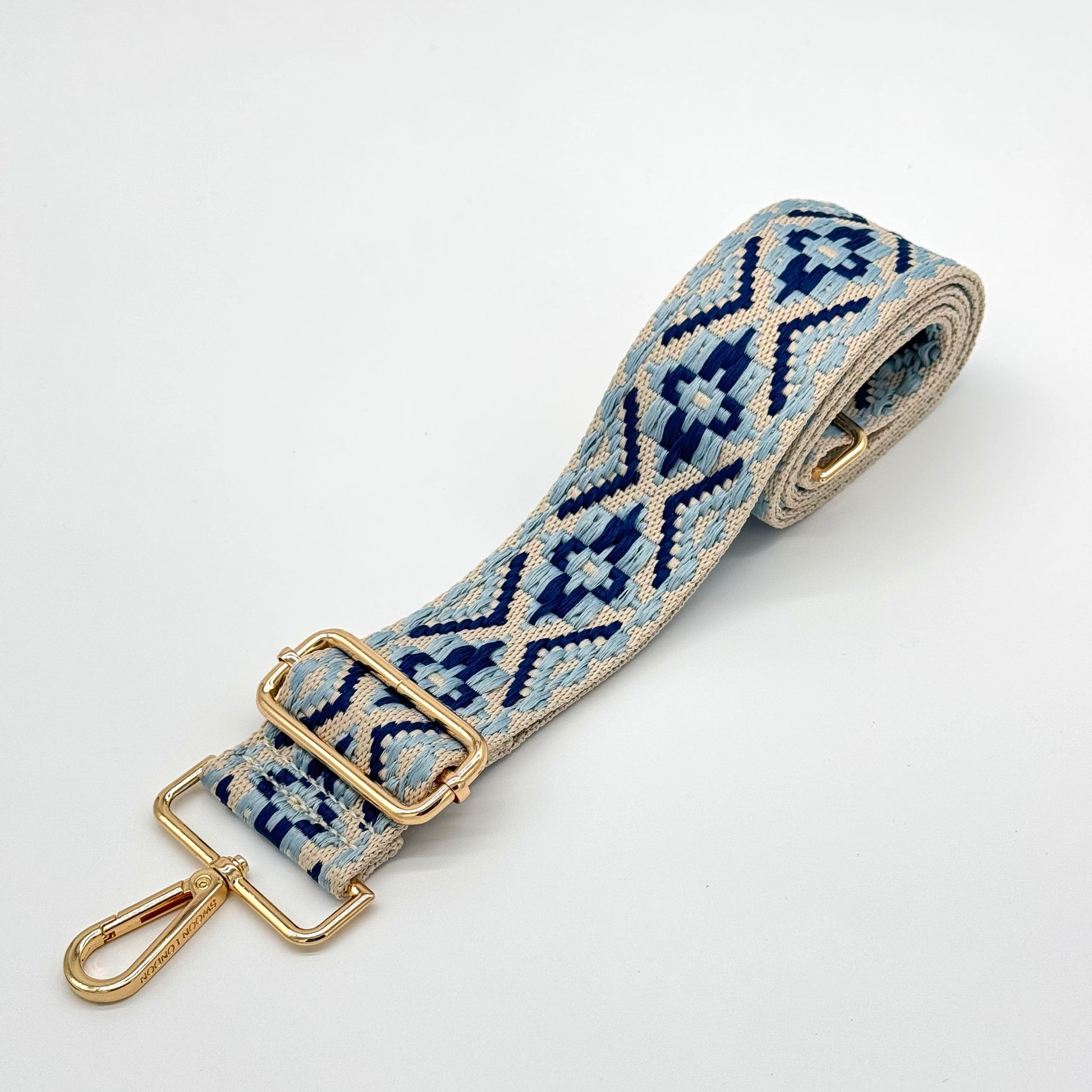 Stone & Blue Woven Aztec Strap by Swoon London