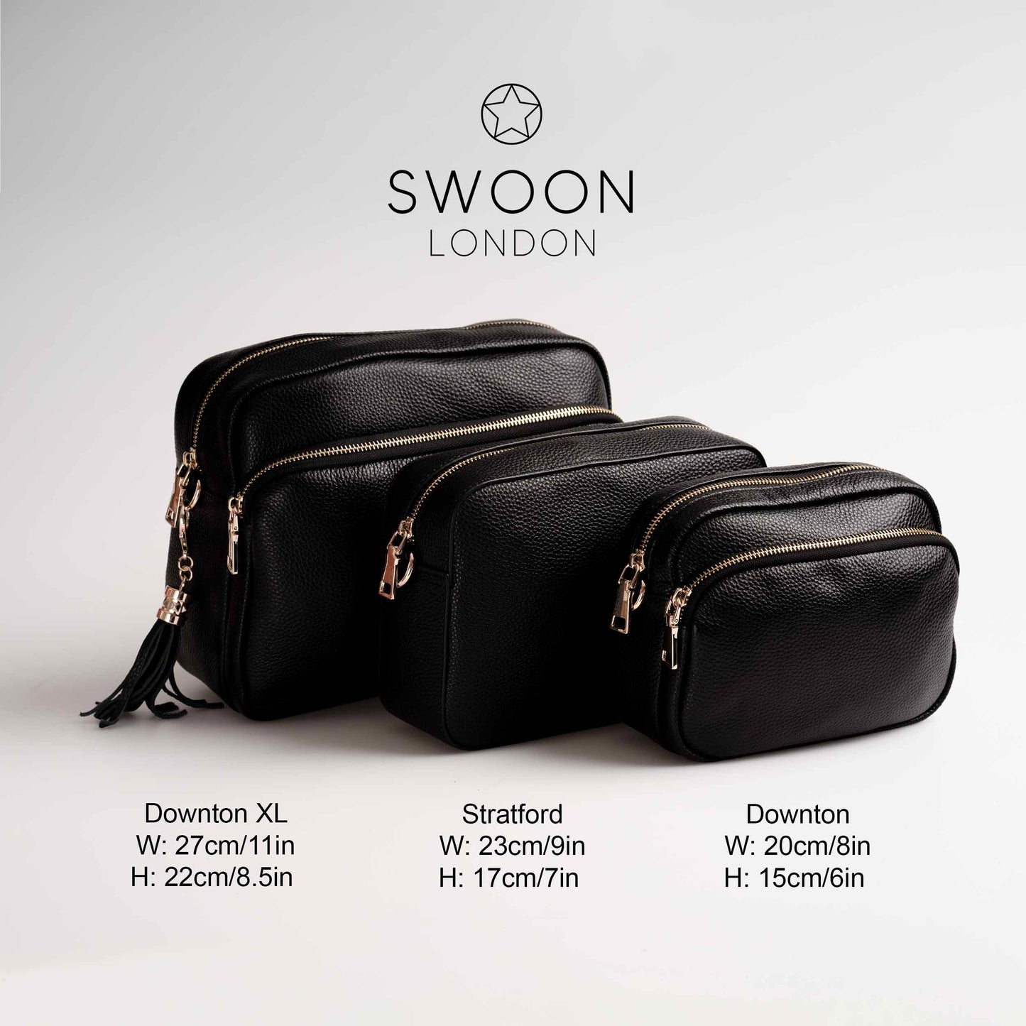 Swoon London Bag Size Comparison