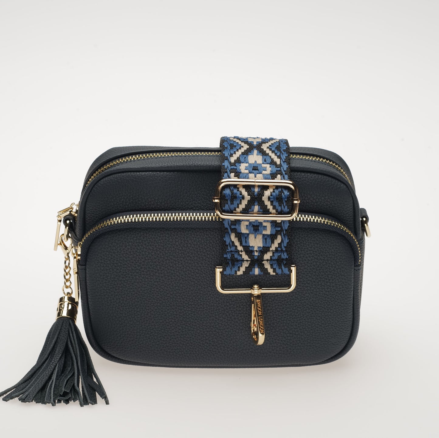 Blue Woven Aztec Bag Strap