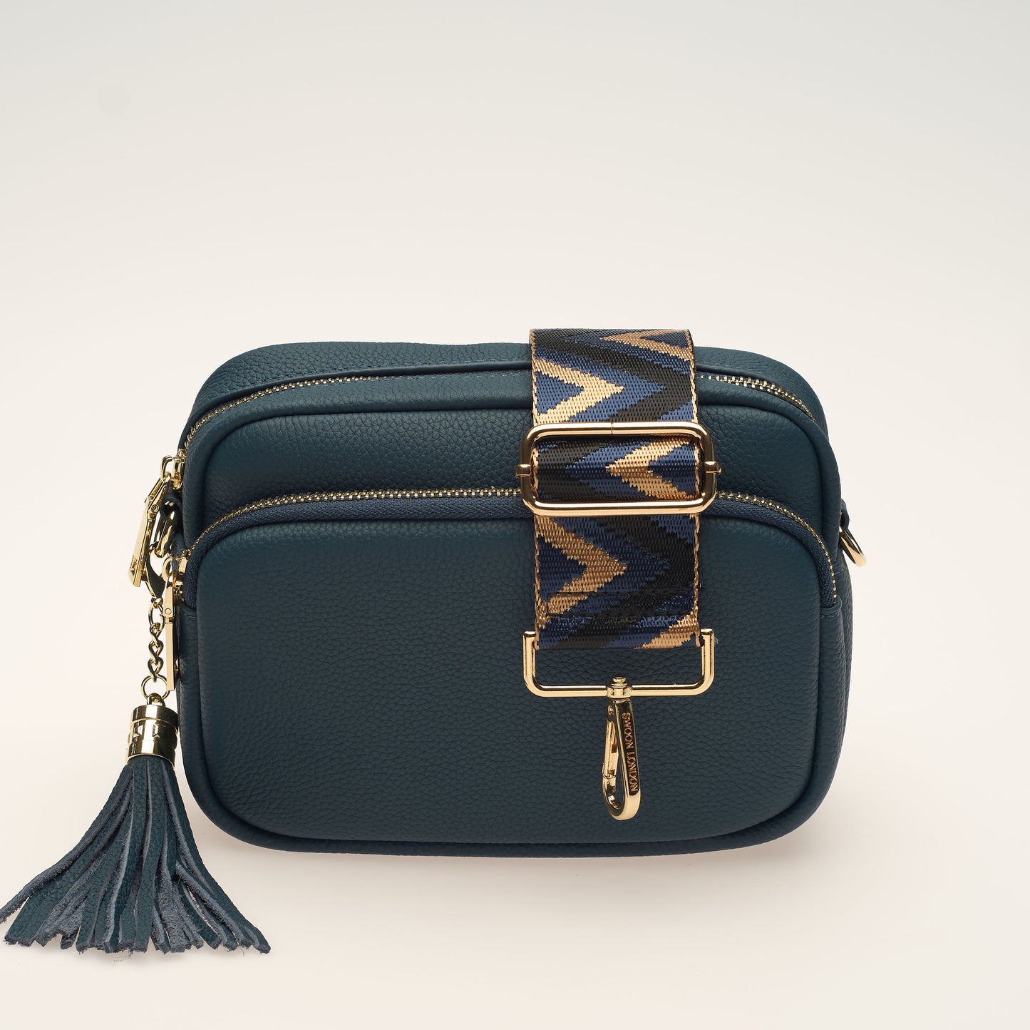 Blue & Stone Zig Zag Strap