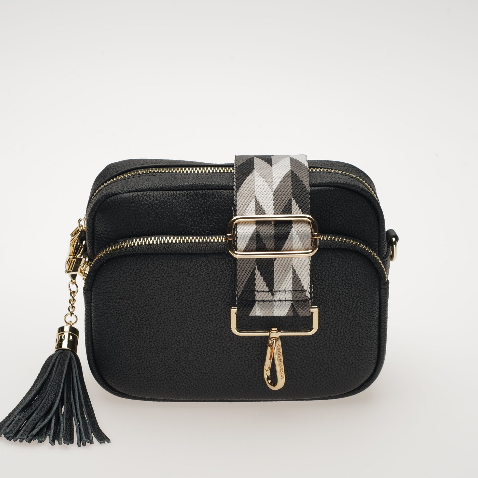 Grey Abstract Bag Strap