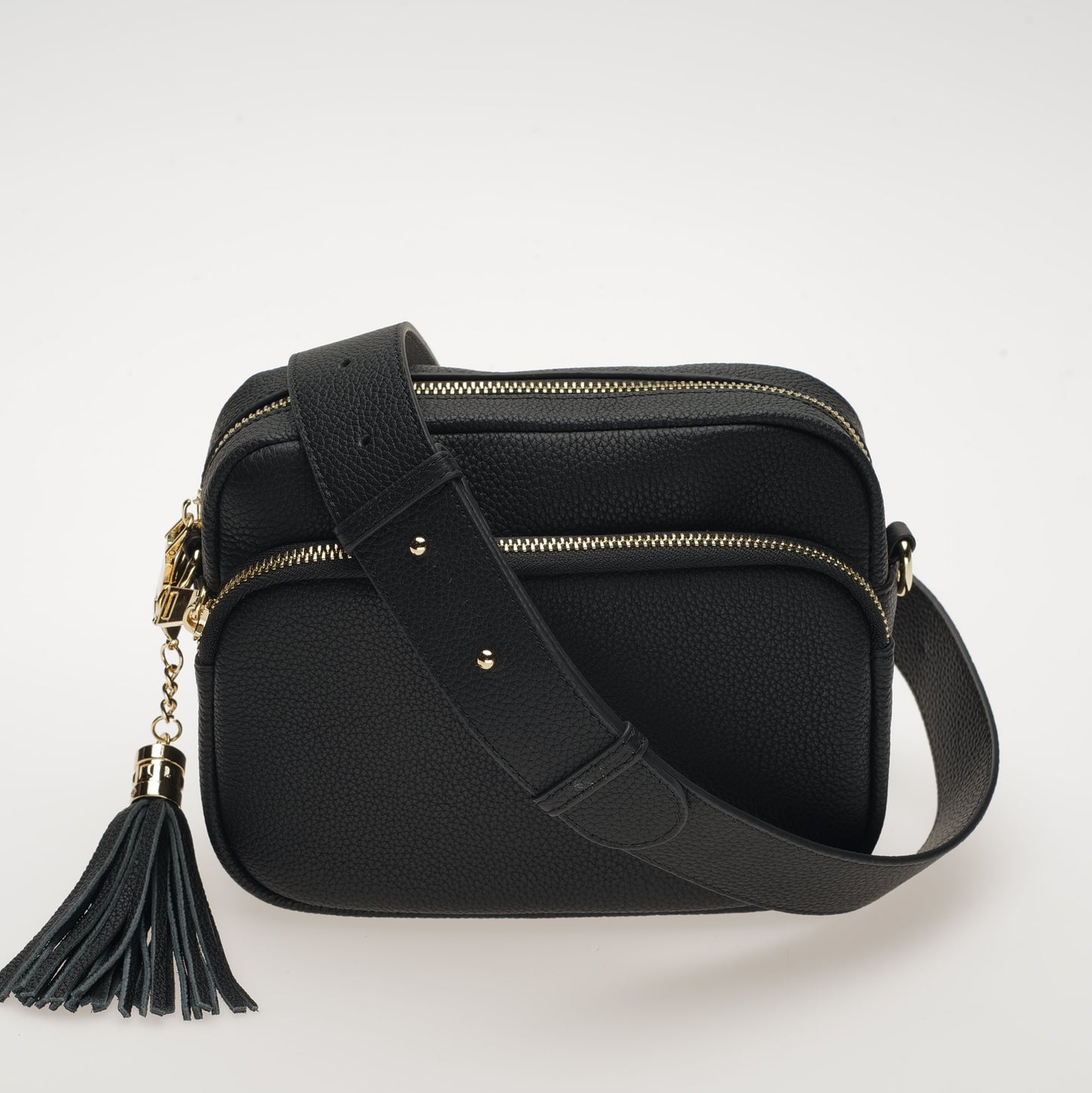 The Downton Black Crossbody Bag Set by Swoon London