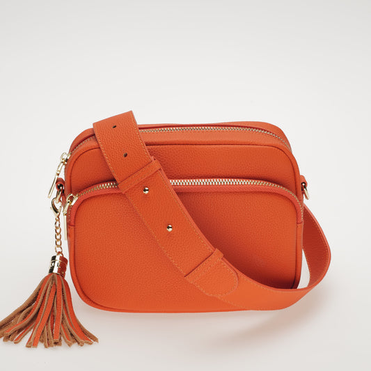 Swoon London Downton in Sunset Orange with Matching Leather Strap