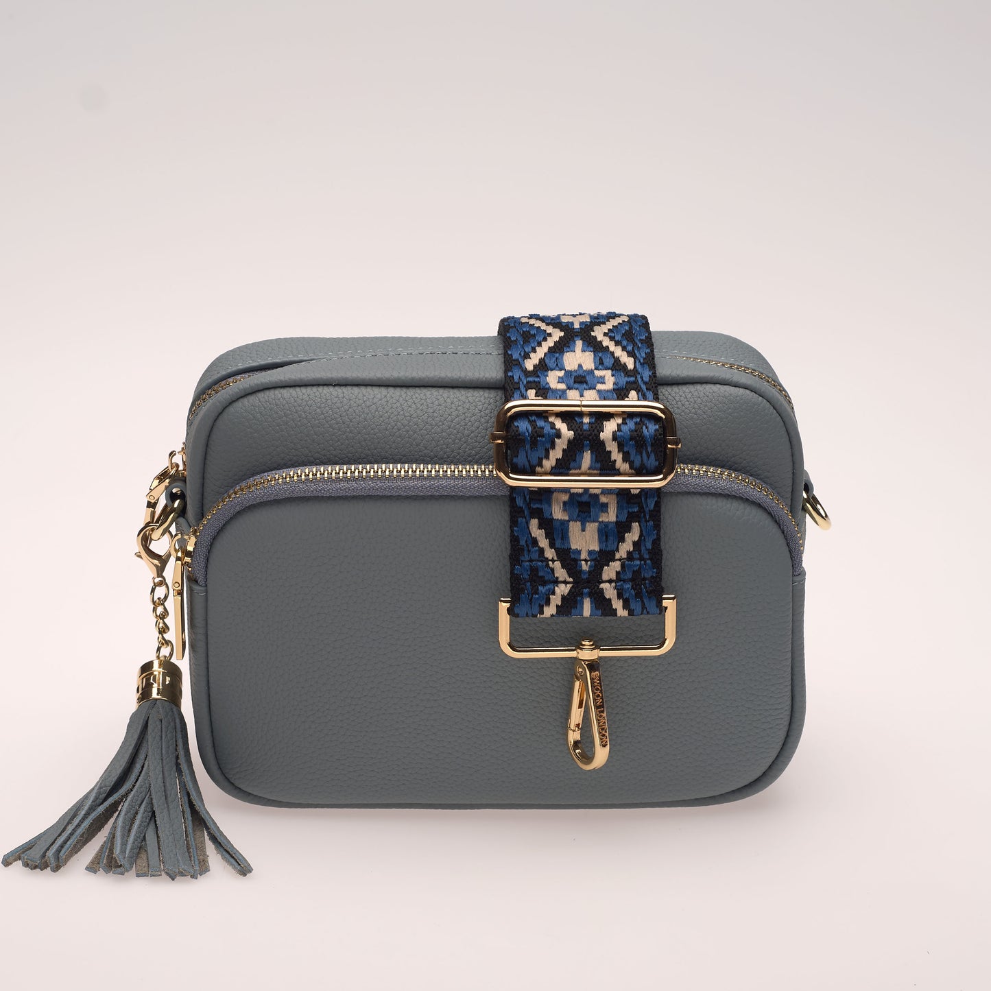 Blue Woven Aztec Strap Strap by Swoon London