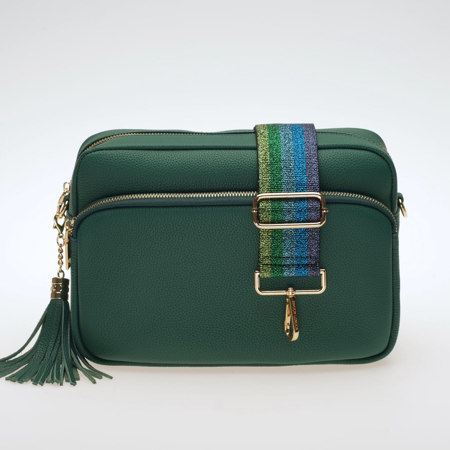 Blue Rainbow Metallic Stripe Strap