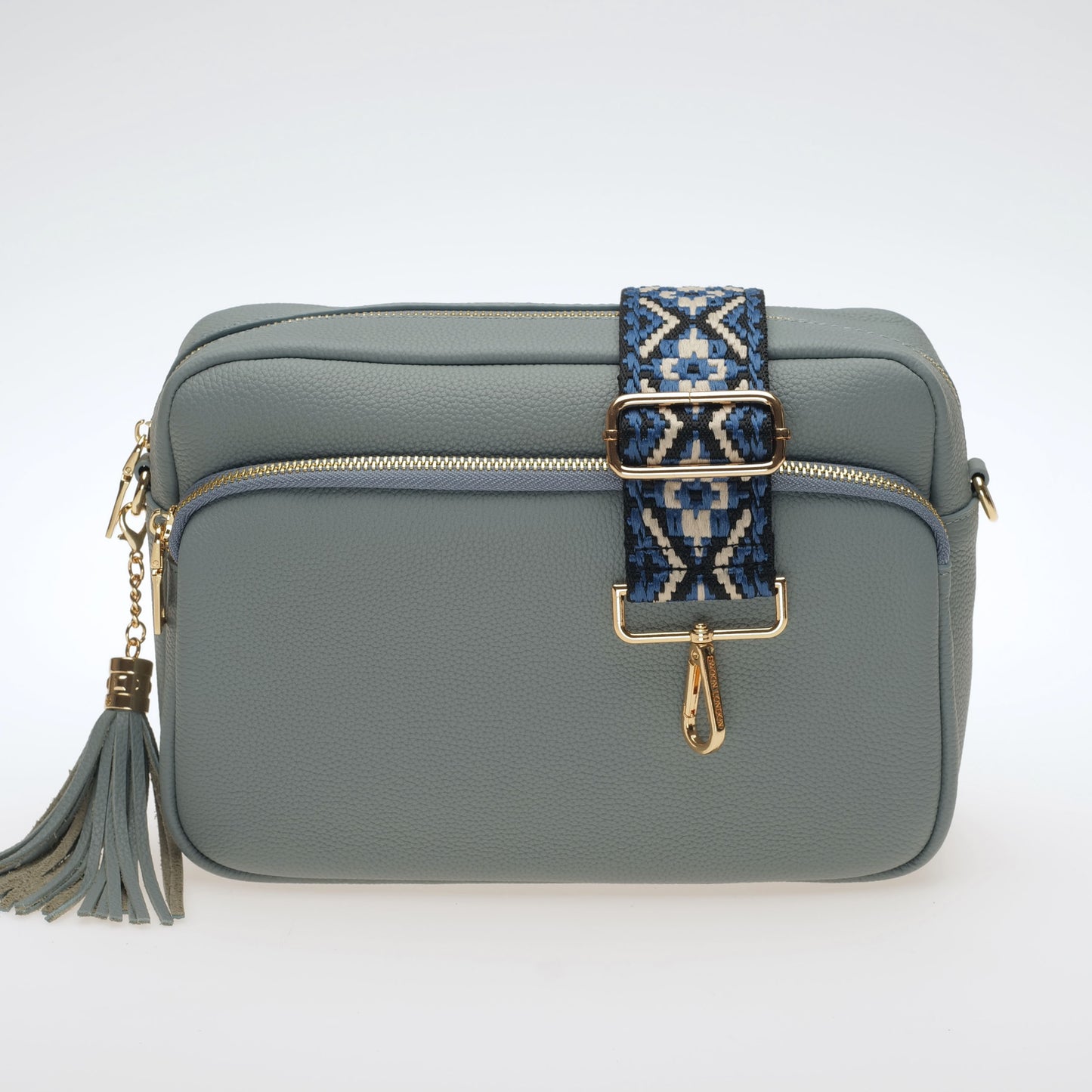Blue Woven Aztec Strap - Swoon London