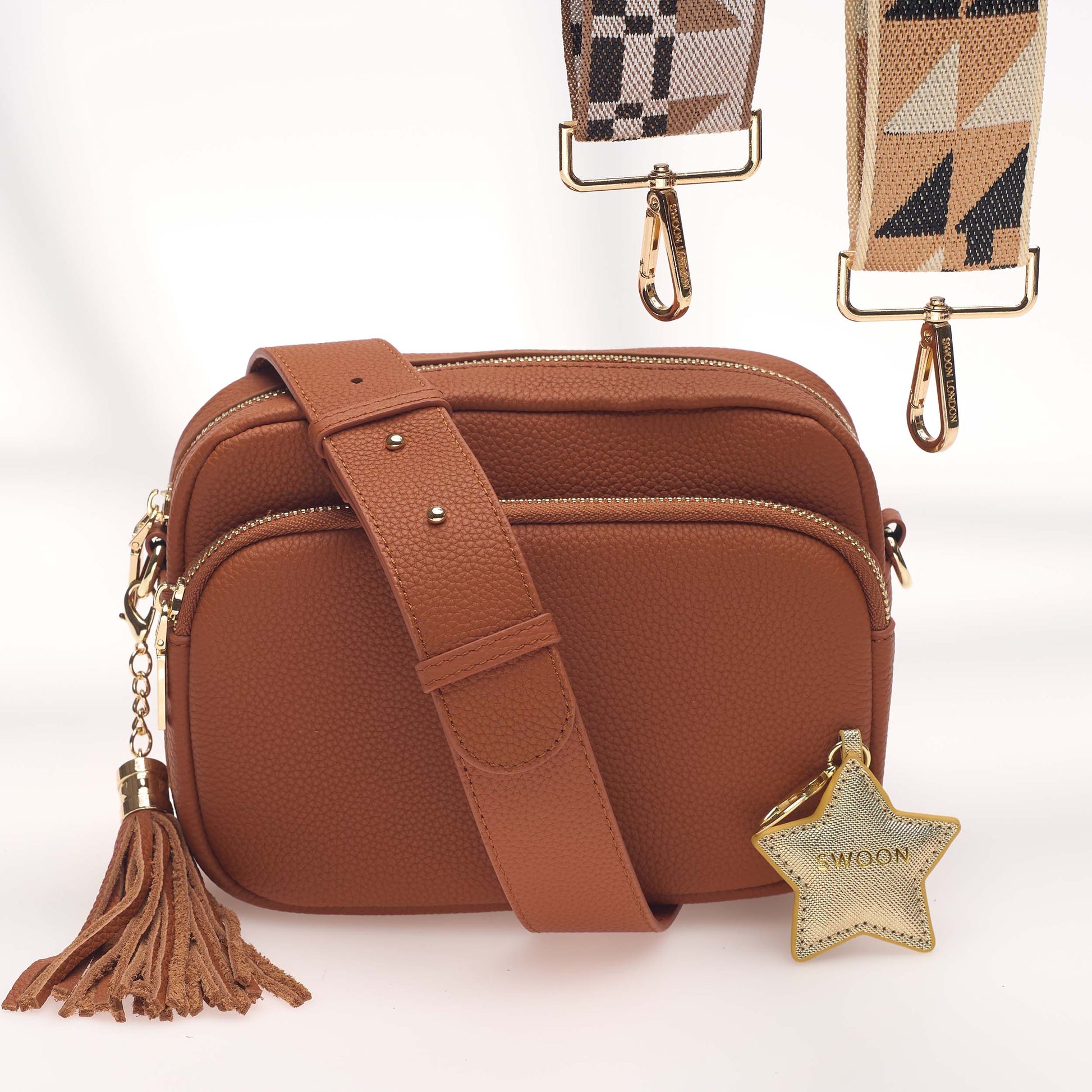 Tan Crossbody Bag Set - Swoon London