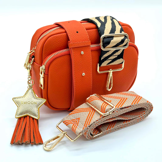 Swoon London Colourful Leather Crossbody Bag Set