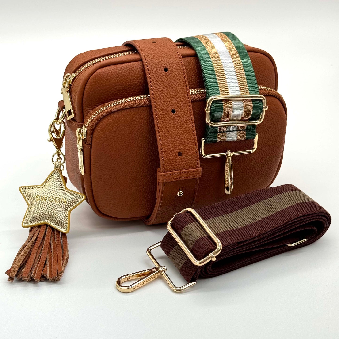 Swoon London Countryside Leather Crossbody Bag Set