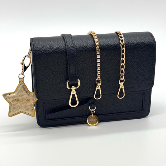 Black Mini Bag Set by Swoon London