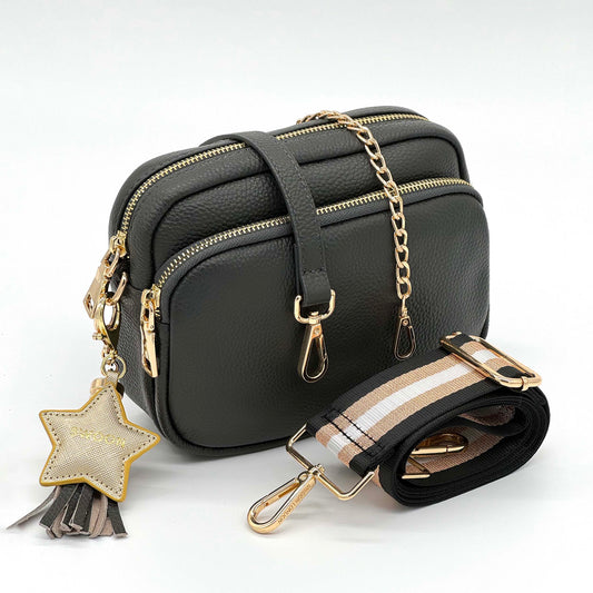 The Everyday Crossbody Leather Bag Set by Swoon London