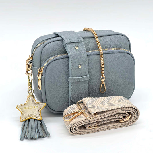 Leather Crossbody Bag Set - Swoon London